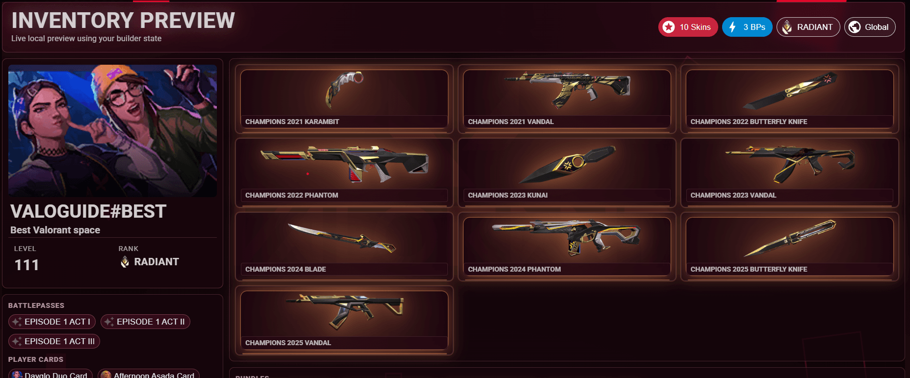 Inventory Builder